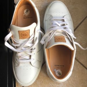 GREATS Royals leather US WMN 8, 38. Worn once.